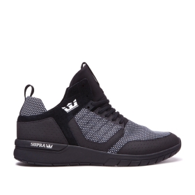 Supra METHOD Høye Sneakers Dame Svart/Hvite/Svart | NO-93970